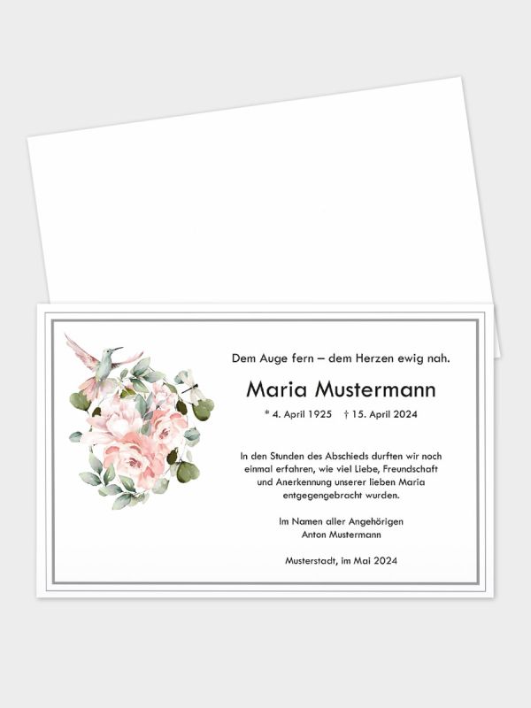 Trauerkarte im klassischen Querformat | Motiv Leuchtturm | TKK_2Q_519_ATD