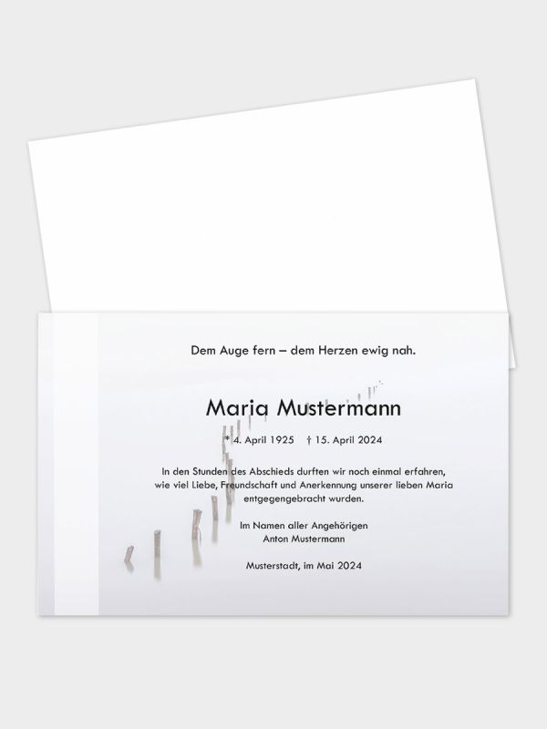 Trauerkarte im klassischen Querformat | Motiv Buhnen | TKK_2Q_533_ATD